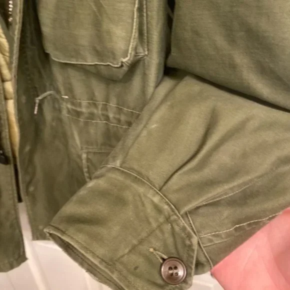 SOLD 90s Rugged Military Field Jacket w/ Liner - Picture 6 of 11